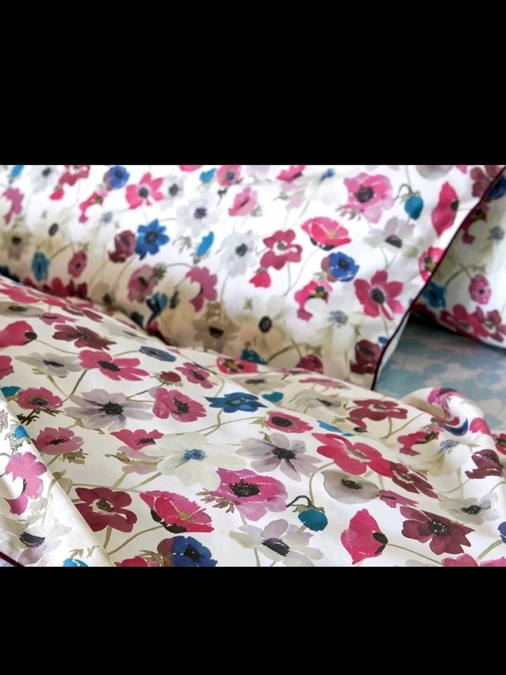 Anne de Solene Prairie Duvet Cover In Sz King - Colorful Floral - NEW!
